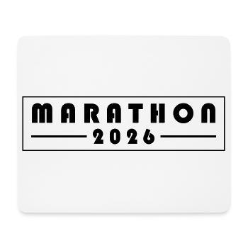 Marathon 2026 - Mousepad (Querformat) - Weiß - Vorne