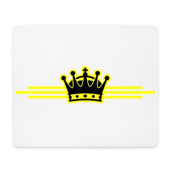 Ligne de la couronne - Tapis de souris (format paysage) - blanc - Devant