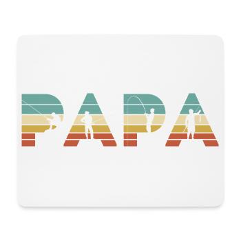 Papa Vintage Angel-Vater-Angler-Geschenk - Mousepad (Querformat) - Weiß - Vorne