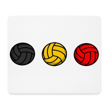 Belgischer Volleyball - Mousepad (Querformat) - Weiß - Vorne