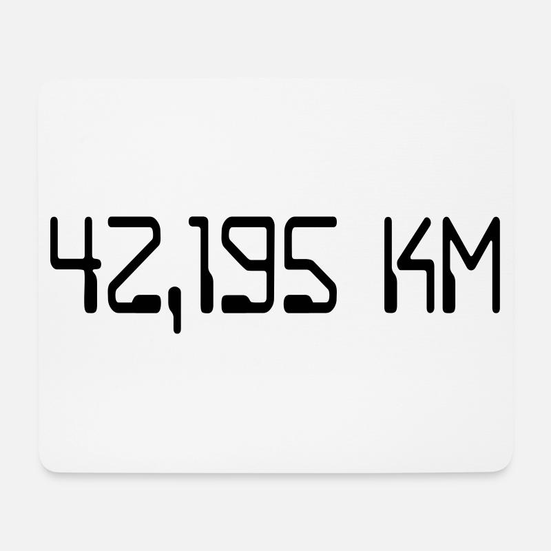 Marathon - Mousepad (Querformat) - Weiß