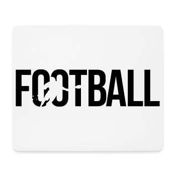 football - Mousepad (Querformat) - Weiß - Vorne