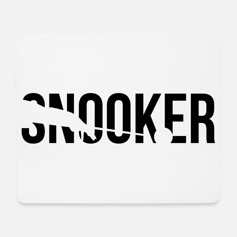 snooker - Mousepad (Querformat) - Weiß