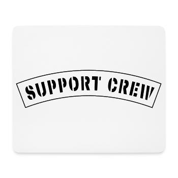 Patch de style équipage de soutien - Tapis de souris (format paysage) - blanc - Devant