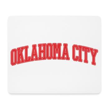 Oklahoma City Varsity Lettering - Mouse Pad (horizontal) - white - Front