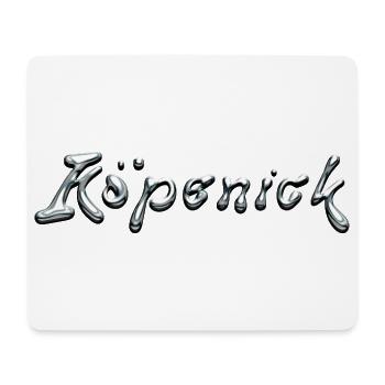 Köpenick Liquid Chrome Typography - Mousepad (Querformat) - Weiß - Vorne