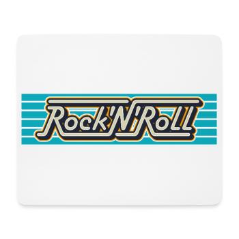 Rock 'n' Roll Retro-Typografie-Logo - Mousepad (Querformat) - Weiß - Vorne