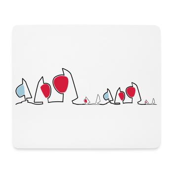 Regatta Skyline Segelboote Segeln Segelsport Boote - Mousepad (Querformat) - Weiß - Vorne