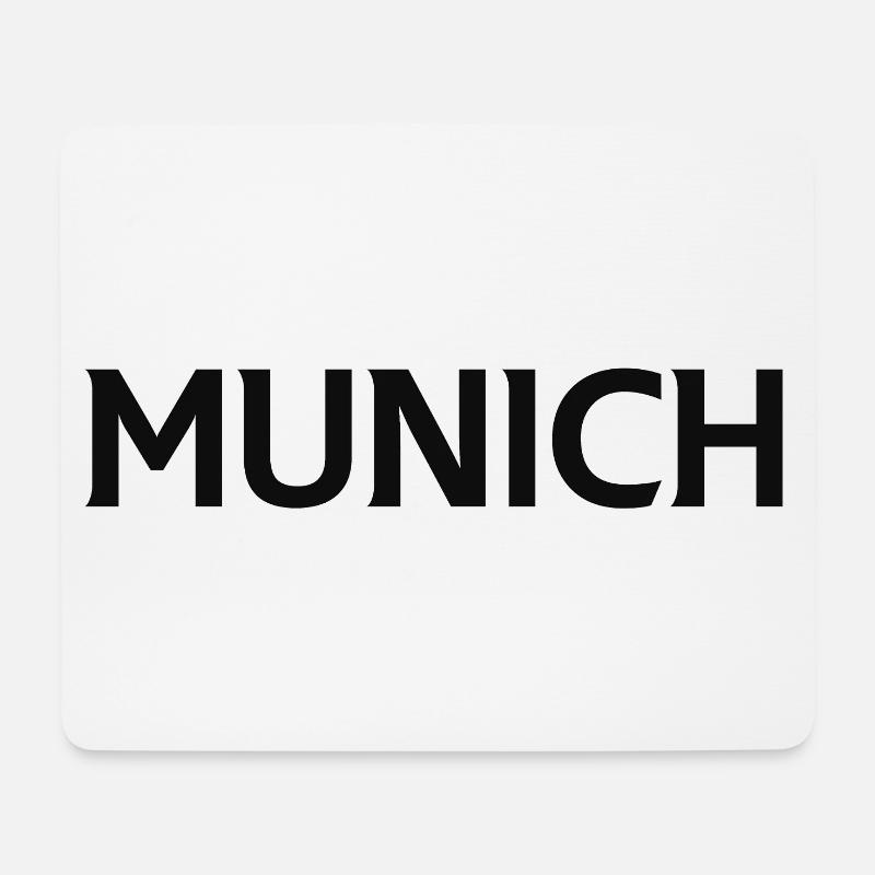 München München - Mousepad (Querformat) - Weiß
