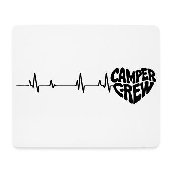 Herz_Camper - Mousepad (Querformat) - Weiß - Vorne