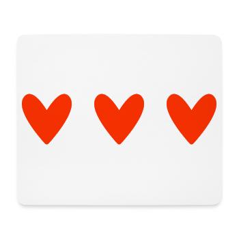 HERZ. MAMA. MUTTERTAG. PARTY. ALLES GUTE ZUM GEBURTSTAG - Mousepad (Querformat) - Weiß - Vorne