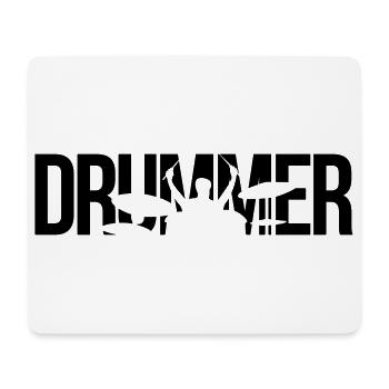 batteur - Tapis de souris (format paysage) - blanc - Devant
