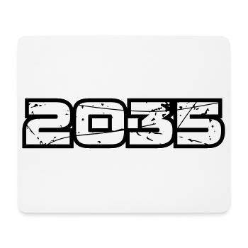 2035 - Mousepad (Querformat) - Weiß - Vorne