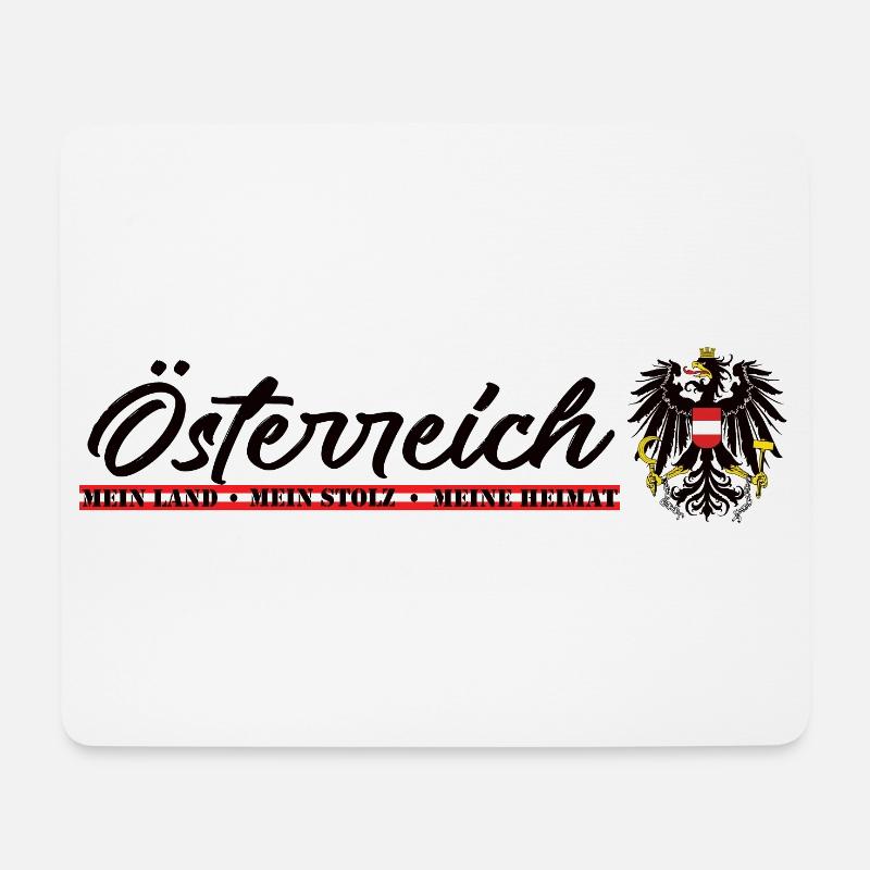 Österreich mein Land mein Stolz meine Heimat - Mousepad (Querformat) - Weiß
