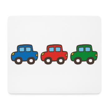 Trois voitures - Tapis de souris (format paysage) - blanc - Devant
