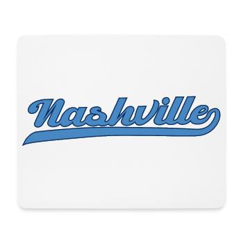 Design de lettrage à Nashville, Tennessee - Tapis de souris (format paysage) - blanc - Devant