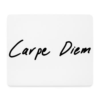 carpe diem - Mousepad (Querformat) - Weiß - Vorne