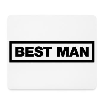 Best Man - Mousepad (Querformat) - Weiß - Vorne