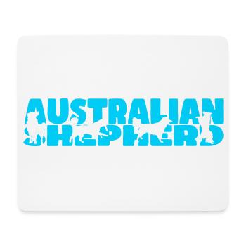 Berger australien - Tapis de souris (format paysage) - blanc - Devant