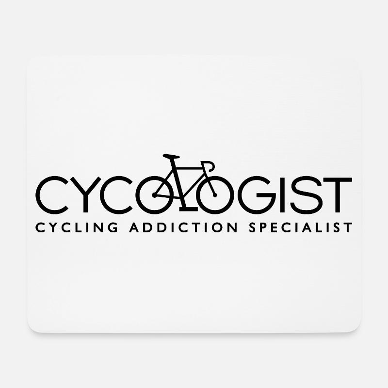 Cycologist. Cycling Addiction Specialist - Mouse Pad (horizontal) - white