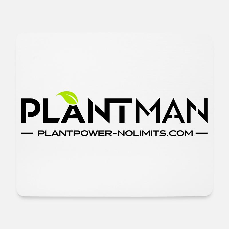 Plant Man | PlantPower-NoLimits - Mousepad (Querformat) - Weiß