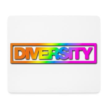 Typo Diversity Kontur Rainbow Shadow - Mousepad (Querformat) - Weiß - Vorne