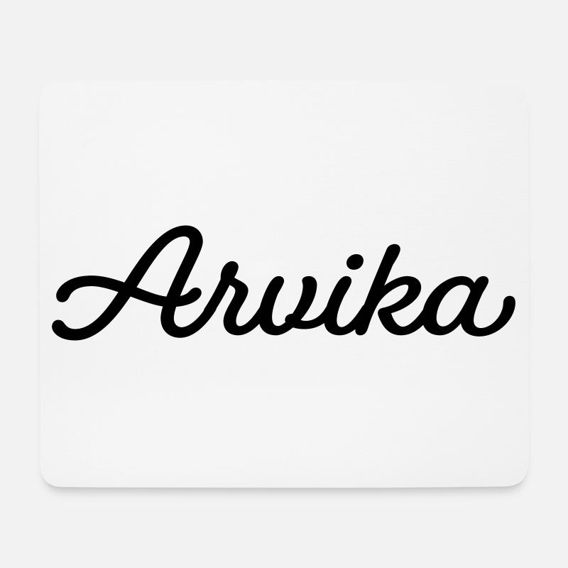 Arvika schwarz - Mousepad (Querformat) - Weiß