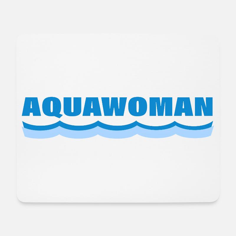 AQUAWOMAN - Mousepad (Querformat) - Weiß