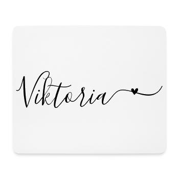 Prénom de famille Viktoria Prénom décoratif - Tapis de souris (format paysage) - blanc - Devant