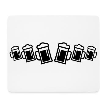 Bier Bierkrug - Mousepad (Querformat) - Weiß - Vorne