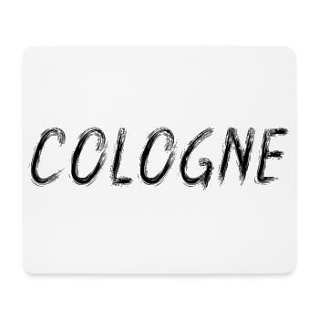 Köln, Deutschland – Brush Stroke City Black - Mousepad (Querformat) - Weiß - Vorne
