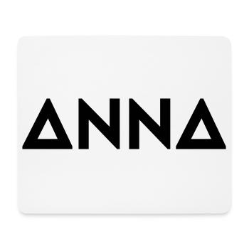 Prénom Anna - Tapis de souris (format paysage) - blanc - Devant