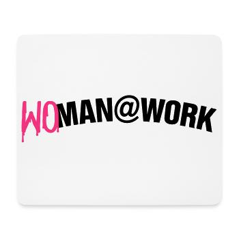 Woman at work - Mouse Pad (horizontal) - white - Front