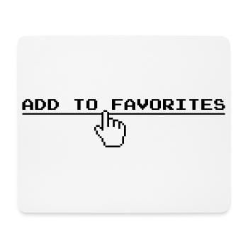 Ajouter aux favoris (US) - Tapis de souris (format paysage) - blanc - Devant