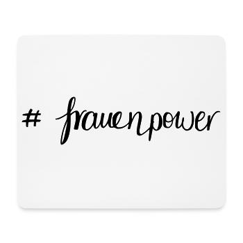 frauenpower - Mousepad (Querformat) - Weiß - Vorne
