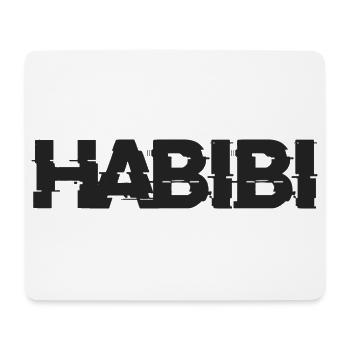 Habibi Schriftzug - Mousepad (Querformat) - Weiß - Vorne