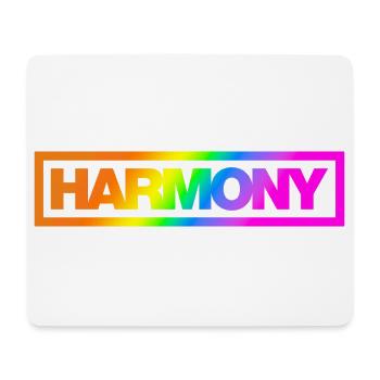 Typo HARMONY Kontur Rainbow - Mousepad (Querformat) - Weiß - Vorne