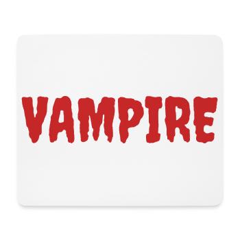 Vampire Silhouette Art T-Shirt Design - Tapis de souris (format paysage) - blanc - Devant