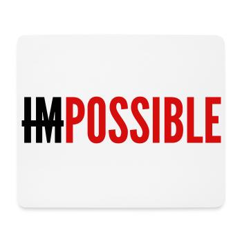 IMPOSSIBLE - POSSIBLE - Tapis de souris (format paysage) - blanc - Devant