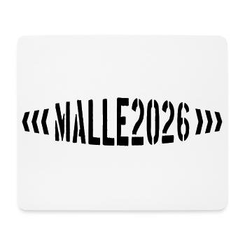 Malle 2026 - Mousepad (Querformat) - Weiß - Vorne