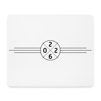 2026 year line - Mouse Pad (horizontal) - white - Front