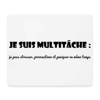 CITATION. MESSAGE. HUMOUR. CITATION. DRÔLE - Tapis de souris (format paysage) - blanc - Devant
