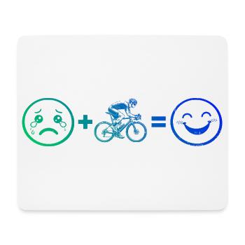 Idée cadeau pour un vélo de route avec vélo de route - Tapis de souris (format paysage) - blanc - Devant