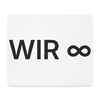 WIR Unendlich – Minimalistisches Design - Mousepad (Querformat) - Weiß - Vorne