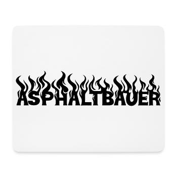 Asphaltbauer 2 - Mousepad (Querformat) - Weiß - Vorne