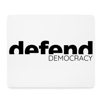 Defend Democracy - Statement Design - Mousepad (Querformat) - Weiß - Vorne