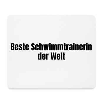 Beste Schwimmtrainerin der Welt Verein Geschenk - Mousepad (Querformat) - Weiß - Vorne
