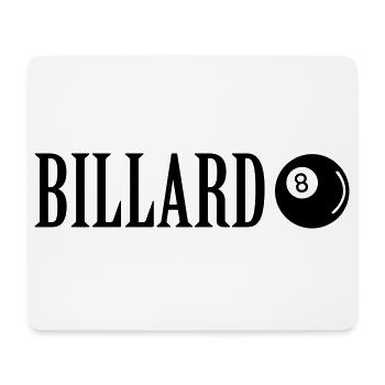 Billard - Mousepad (Querformat) - Weiß - Vorne