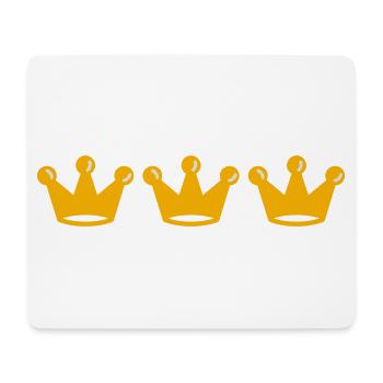 kronen - Mousepad (Querformat) - Weiß - Vorne