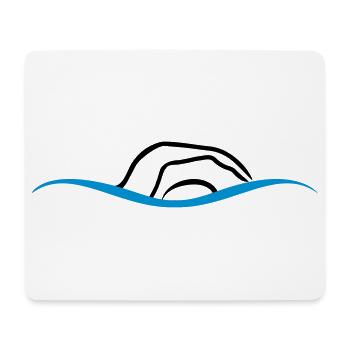 nage - Tapis de souris (format paysage) - blanc - Devant